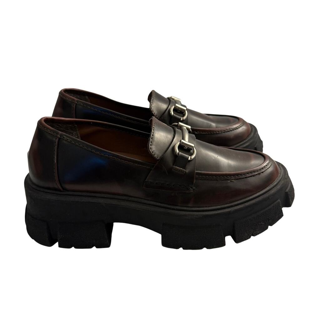 Steve Madden Dark Brown Chunky Loafers